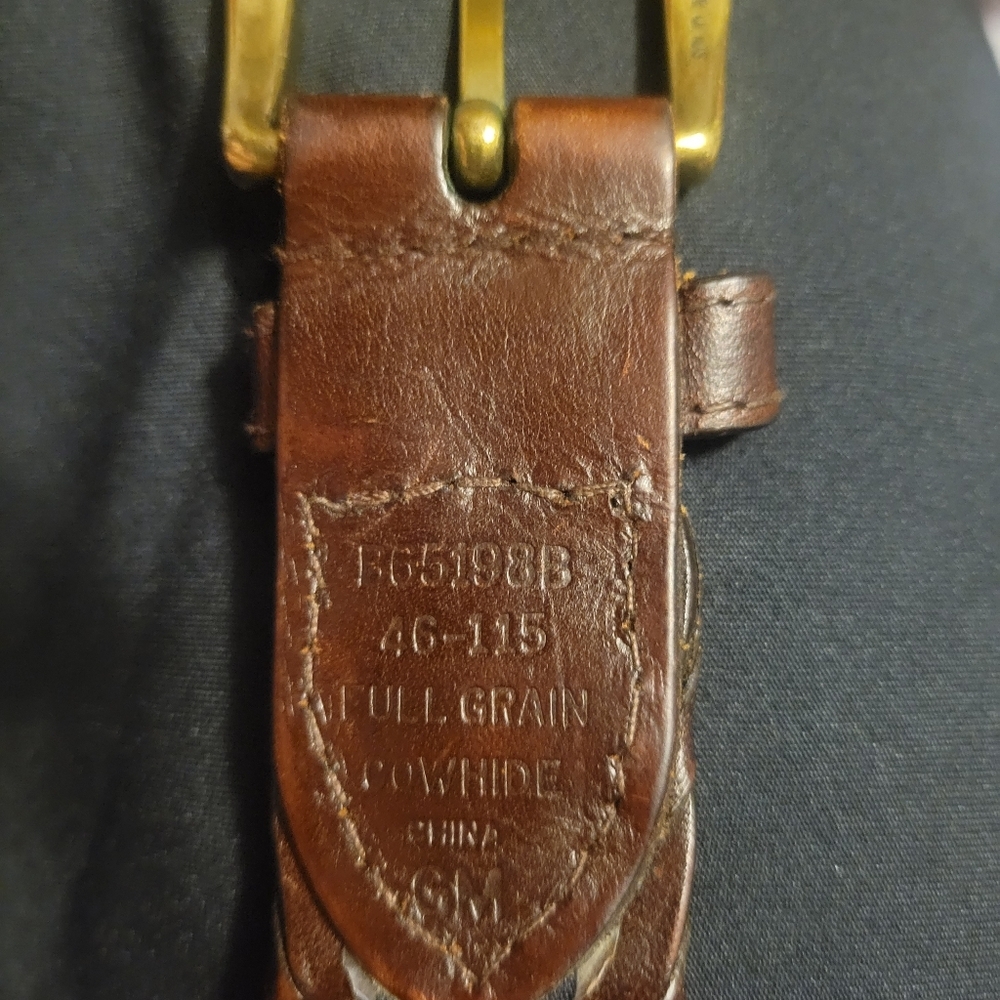 Source Unknown Brown Braided Belt